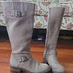Kenneth Cole Reaction Brown Knee-High Heeled Boots